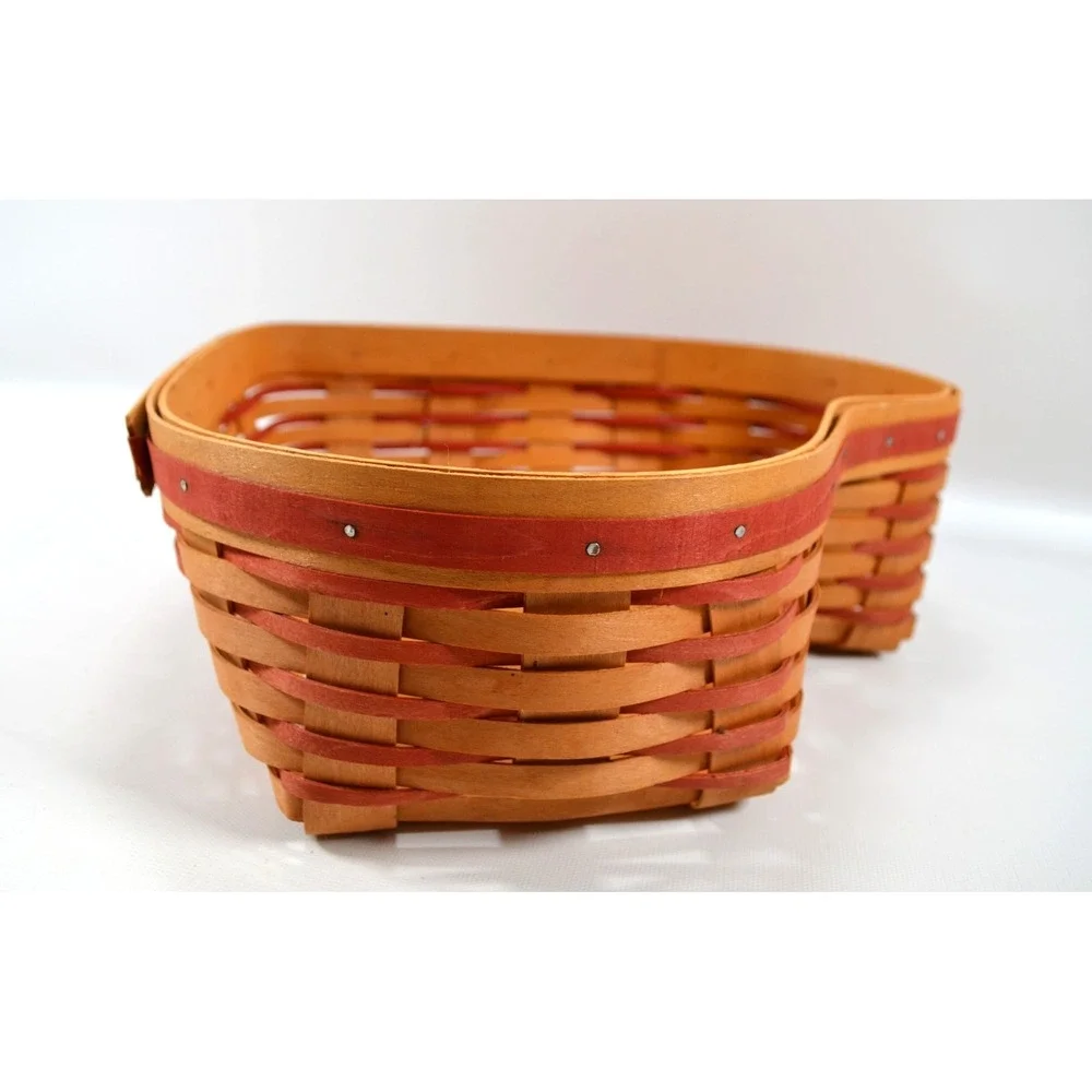 Longaberger 1999 Sweetheart Love Treasures Basket Cloth Liner 2 Clear Protectors